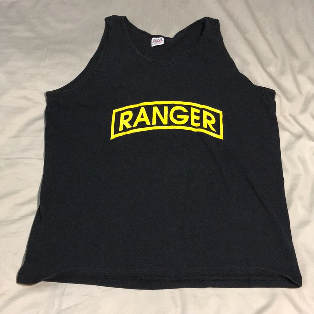 Army Ranger Black Tank Top Men’s XL 🇺🇸RARE!